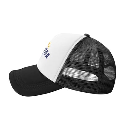 Mens Twisted Trucker Hat Mesh Snapback Adjustable Baseball Cap - color: Black