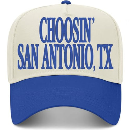 Choosin' San Antonio Texas Hat - color: Royal/Natural