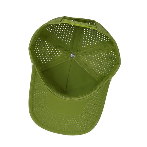 HH HOFNEN Quick Dry Baseball Cap Snapback Golf Trucker Hat for Men Women - color: #1 Green