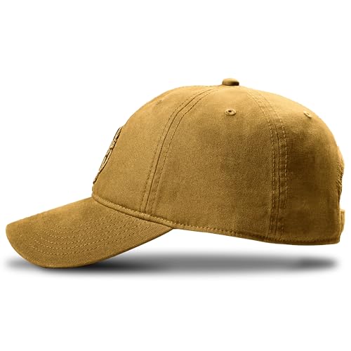Timberland Soundview Baseball Cap for Boys 7-14, Cotton Canvas, Adjustable, Lightweight & Durable, One Size - color: Wheat (Brown)