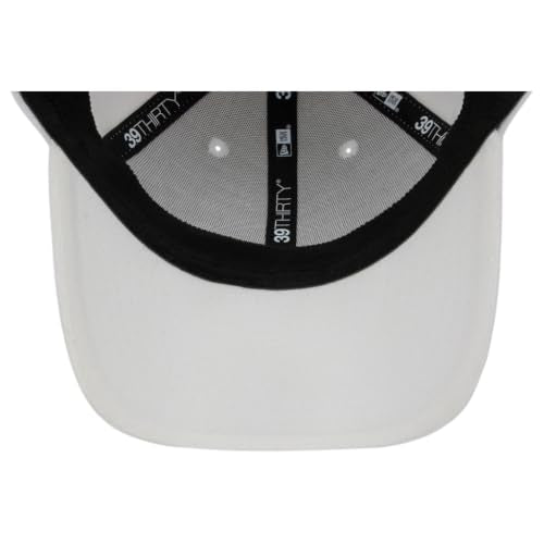 New Era Blank Custom 39THIRTY Stretch-Fitted Cap (US, Alpha, Medium, White)