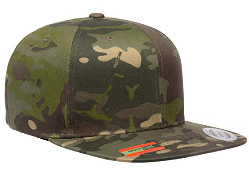 6-Panel Structured Flat Visor Classic Snapback (6089) - color: Tropic