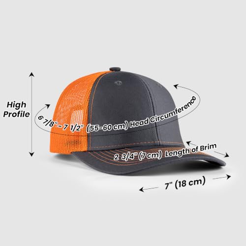 TOPTIE 6-Panel Baseball Cap, Adjustable Snapback Trucker Hat with Mesh - color: Maroon/Black