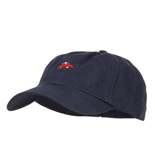 e4Hats.com Mini Car Embroidered Low Cap - color: Navy