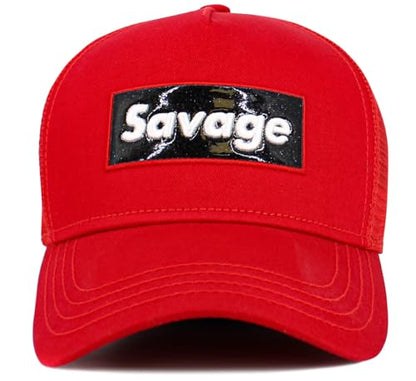 KBETHOS Praying Hands Rosary Dad Hat Baseball Cap Unconstructed Polo Style Adjustable Unisex - color: Red Black Savage Mesh