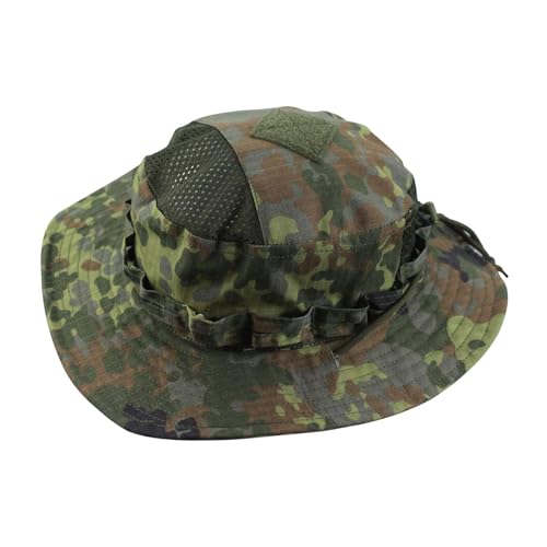 Sun Hat Breathable Bucket Boonie Hats for Men Women Fishing Safari Hats Cap Outdoor Hiking Camping Hunting - color: Camo Dbcp