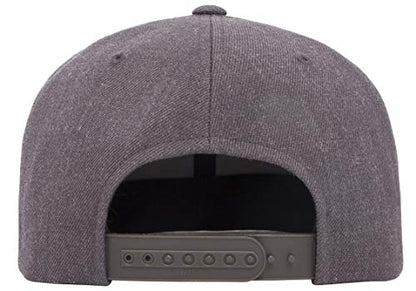 Flexfit Unisex Adult Yp Classics Premium Snapback Cap – 2-Tone - color: Dark Heather