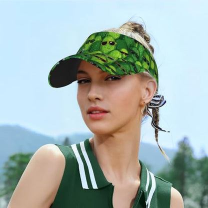 Unisex Adjustable Sports Sun Visor - color: Glasses