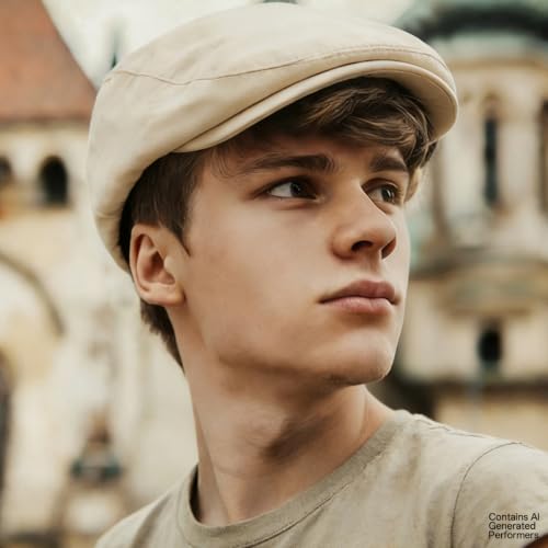 Classic Solid Flat Cap Newsboy Hats for Men Retro Cabbie Driving Adjustable - color: C03 Beige With Mesh Lining
