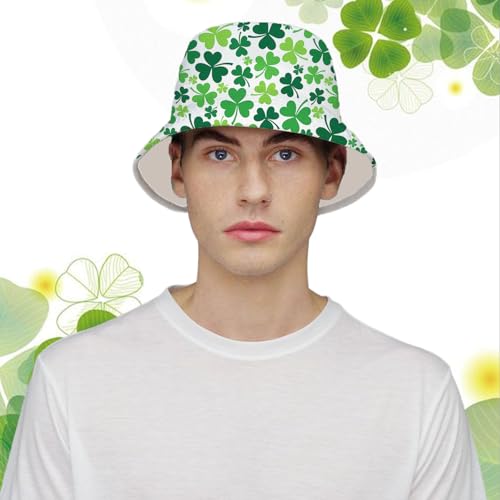 Bucket Hat for Men Women Funny Holiday Fishing Hat Cute Fisherman Cap - color: Stp White