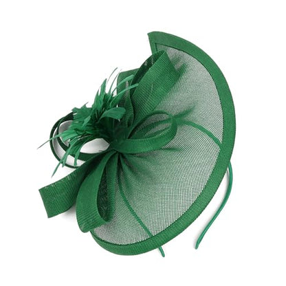Gionforsy Fascinator Hats for Women Flower Tea Party Hats Pillbox Hat - color: Green