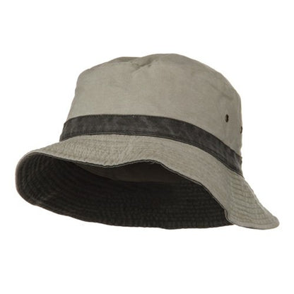 e4Hats.com Big Size Reversible Bucket Hats - color: Putty Black, size: X-Large-XX-Large