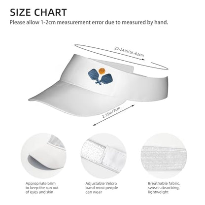 Embroidered Pickleball Visor Men Women,Gifts for Pickleball Lovers - color: White, style: Pickleball Sport