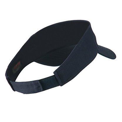 Youth Cotton Sun Visor - color: Navy