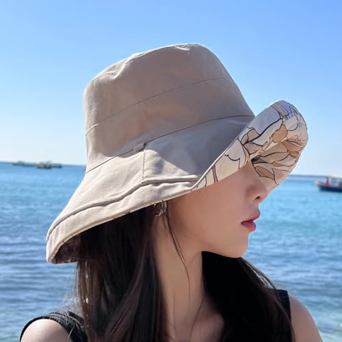 FaroDor Women's Reversible Bucket Hat UV Protection Packable Travel Cap Wide Brim Sun Hats 2026 - color: 4apricot