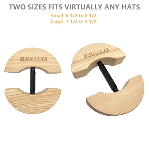 Hat Stretcher Adjustable Cap Stretchers for Fitted Hats Hat Jack Stretcher for Men Women Cowboy Fedora Baseball Caps - size: 7 1/2