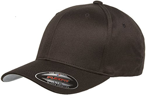Structured Wool Baseball Cap with Stiff Peak by Nordic Training Gear - color: Brown, size: Small-Medium