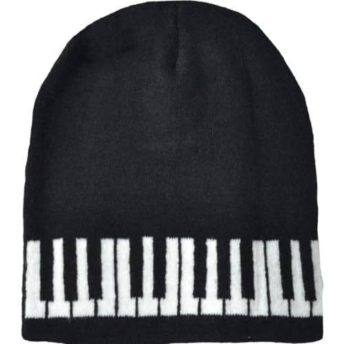 Music Beanies/Assorted Designs, Styles, & Colors - color: Cuffless, style: Keyboard