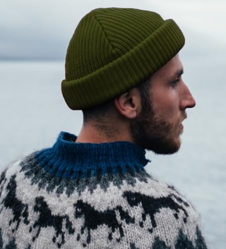Fisherman Short Beanie Leon Roll up Trawler Classic Skullcap Hipster Beanie Warm Winter Hats Acrylic Ribbed Knit Cuff Daily - color: 3. Olive Fisherman Beanie