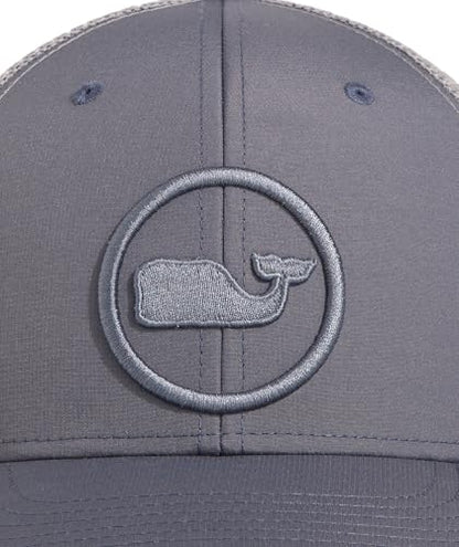 vineyard vines Whale Dot Performance Trucker - color: Bluestone