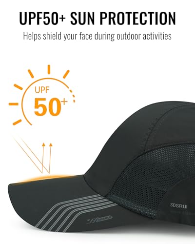 CLAPE Outdoor Sun Visor Hats Lightweight Waterproof Breathable Sports Hat UPF50+ Ultra Thin Cooling Baseball Hats - color: Lake Blue