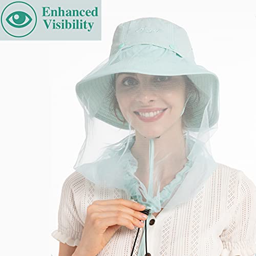 Palmyth Head Net Hat, Sun Hat Safari Hat - color: Julep