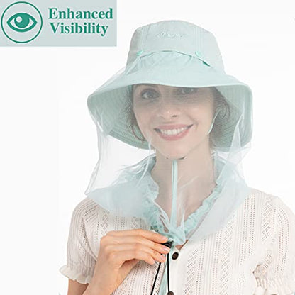 Palmyth Head Net Hat, Sun Hat Safari Hat - color: Julep