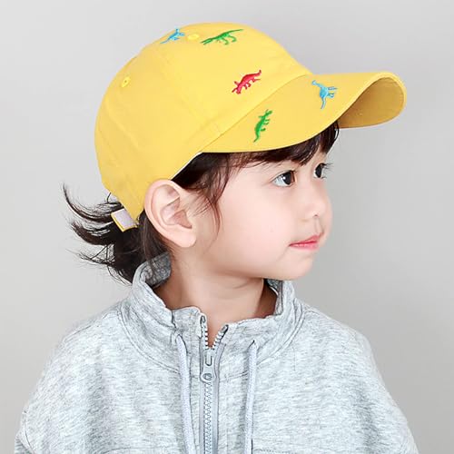BAVST Boy Baseball Cap for Baby Toddler Girls Summer Cap Sun Protection Dinosaur Kids Trucker Hats for 1-3Years Old - color: Z-black+pink