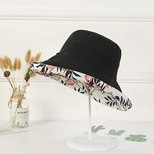 FaroDor Women's Reversible Bucket Hat UV Protection Packable Travel Cap Wide Brim Sun Hats 2026 - color: 2floral-black