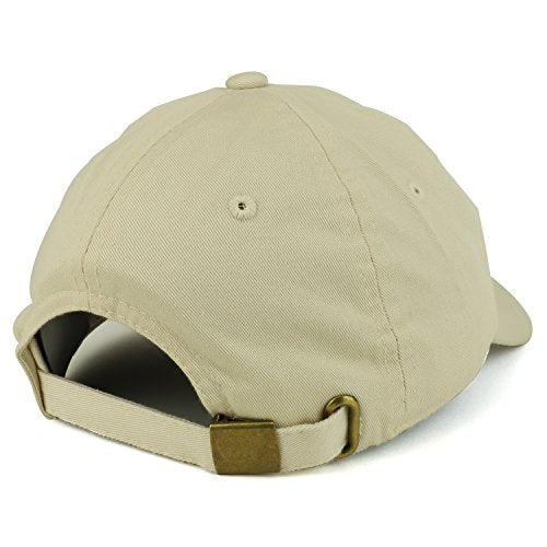 Trendy Apparel Shop Plain Unstructured Relaxed Style Dad Hat - color: Stone