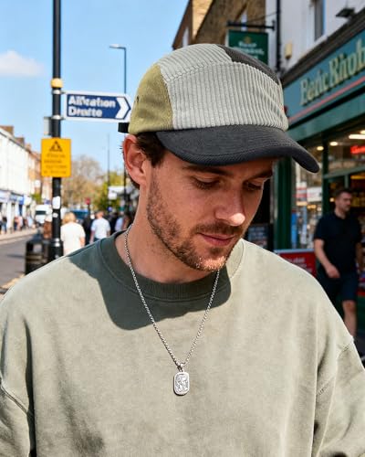 Croogo Corduroy Short Brim 5 Panel Hat Vintage Flat Bill Baseball Cap - color: M-wbdbh24081-gray