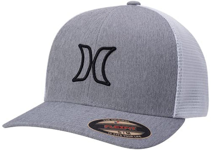 Hurley Mens Trucker Hat - color: Dark Grey Heather, size: Small-Medium