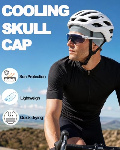Cooling Skull Cap Cycling Motorcycle Hard Hat Helmet Liner Men - color: 3pcs (Black+light Gray+white)