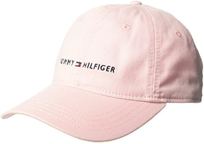 Tommy Hilfiger Men's Cotton Logo Adjustable Baseball Cap - color: Crystal Rose