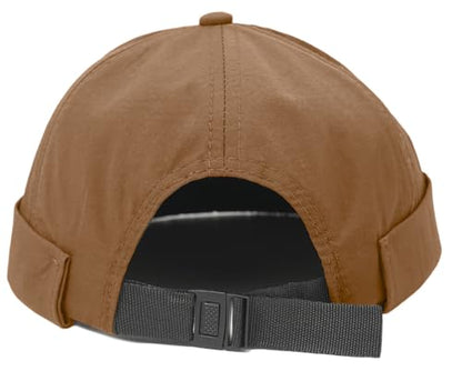 Brimless Hats Quick Drying Docker Caps Beanie Unisex - color: Coffee