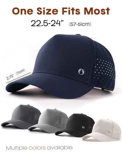 FURTALK Quick Dry Trucker Hat Breathable Laser Cut Mesh-Back Baseball Cap - color: Light Grey