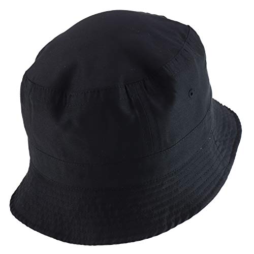 Armycrew Big Size Oversized Microfiber Reversible Bucket Hat - color: Black Khaki, size: X-Large-XX-Large