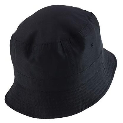 Armycrew Big Size Oversized Microfiber Reversible Bucket Hat - color: Black Khaki, size: X-Large-XX-Large