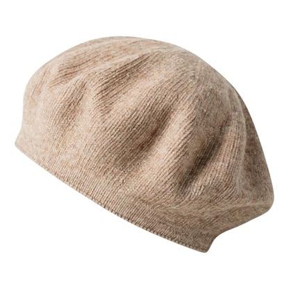 Armycrew Premium Wool Modern Stylish Beret Hat - color: Light Brown