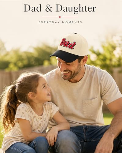 Waldeal Dad Hats for Men, 3D Embroidered Two Tone Dad Baseball Cap - color: Black