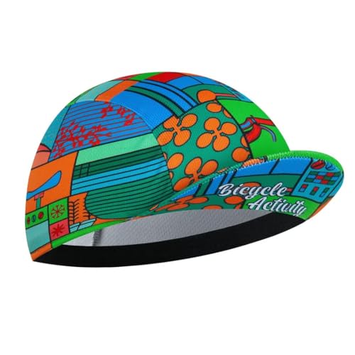 Cartoon Cycling Cap for Man and Woman Cycling Hat Under Helmet-Polyester Breathable Sweat Absorbent - color: Cart-14