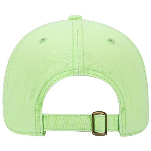 OTTO 6 Panel Low Profile Garment Washed Superior Cotton Twill - color: N. Green