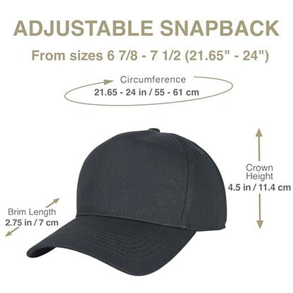 E BY ELIDAN A-Frame Trucker Hat, 5-Panel Blank Snapback - color: Black