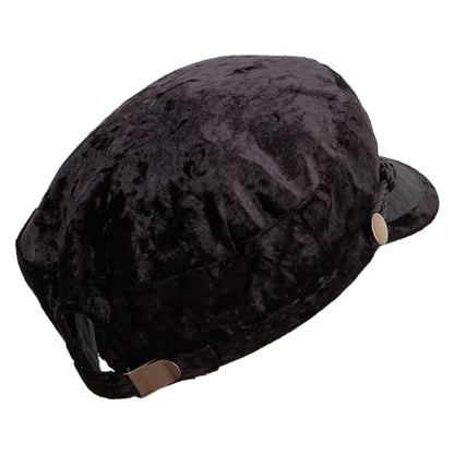 Jeanne Simmons Women's Crushed Velvet Sailor Hat - color: Black