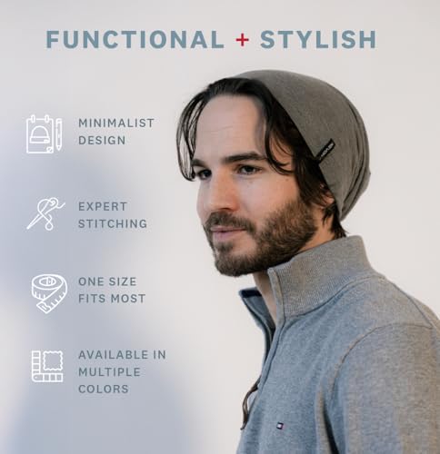 Summer T-Shirt Beanie for Men & Women - Soft Modal - Slouchy Style - color: White