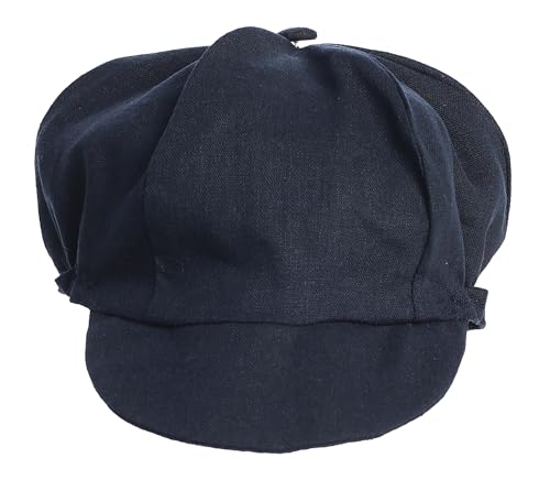 Made in USA - Baby Boy Newsboy Cap, Toddler Newsboy Hats for Boys, Scally Caps for Boys, Boys Page Boy Caps - color: Navy Blue, size: 2T