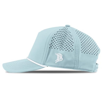 Branded Bills Bare Curved 5 Panel Rope Hat for Men - color: Sky Blue