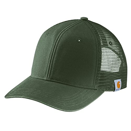 Canvas Mesh Back Cap - color: Moss