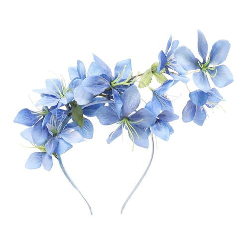 Coucoland Flower Fascinators for Women - Tea Party Floral Headband Church Kentucky Cocktail Derby Hats for Wedding Costume - color: Blue