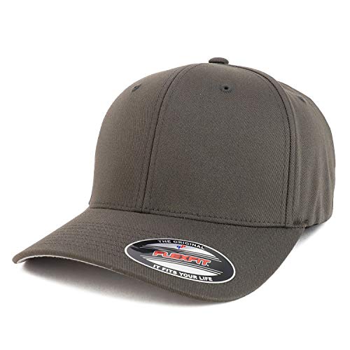 Armycrew XL-4XL Oversize Curved Bill Structured Stretch Fit Baseball Cap - color: Charcoal, size: X-Large-XX-Large